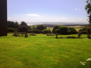 The fine view across to Montrose from the Keffords residence at St. Cyrus
