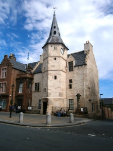 There are some interesting buildings in Dunbar - this is the old Town House.