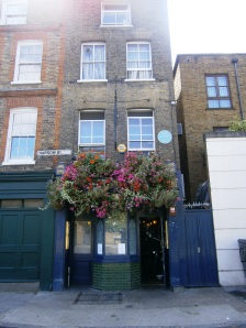 The Grapes pub in Narrow Street. This has to be one of the narrowest pubs in the country as well as one of the oldest.