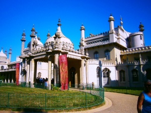 The Royal Pavilion, Brighton. George IV bought he site with a simple farmhouse on it but by 1823 and after two makeovers, the last by the architect John Nash, it had become the elaborate, fantasy building we know today. It was, however, essentially a fancy bachelor pad and Queen Victoria found it unsuitable and not sufficiently private for her growing family so it was out up for sale minus its furnishings and fittings. Brighton Corporation purchased it after a campaign and referendum amongst the town people (which was carried by only 37 votes) .It is the only royal palace not owned by the crown and has been used for many purposes. Today it is in the hands of a Trust who have masterminded its loving restoration and maintenance. Many of the original pieces of furniture have been returned, starting with gifts by Queen Victoria (who didn't actually dislike the place). Today it is visited by over 400,000 people each year. The interior is magnificent but photography is not allowed by the public.