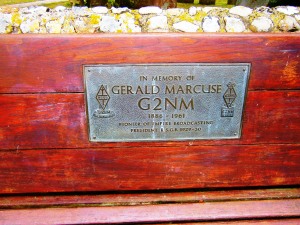 Gerald Marcuse was a local pioneer of radio, being the first to transmit short wave radio programmes to the Commonwealth in 1927 from his station 2NM in Catrham, Surrey. He later made the first radio telegraph contact to California, Brazil and New Zealand