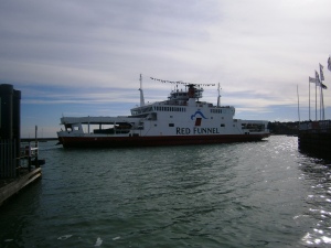 The Red Funnel line has been a feature of Cowes for many years. The captains need a considerable level of skill to negotiate the narrow channel and miss all the small boats that are often milling around